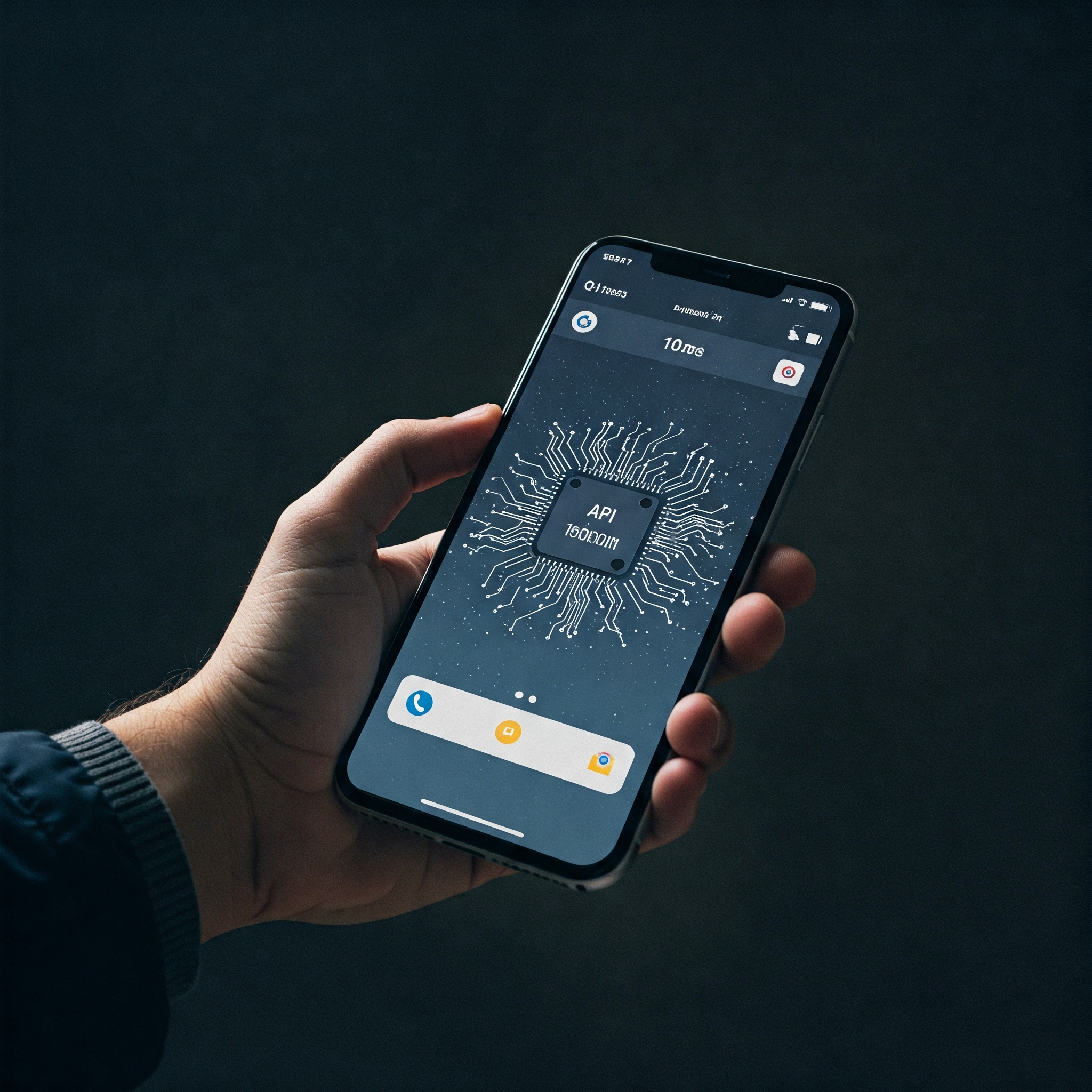 Conceptual image of 5G technology waves and connectivity